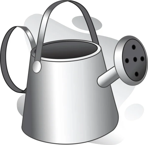 Векторная Иллюстрация Металлического Чайника — стоковое фото