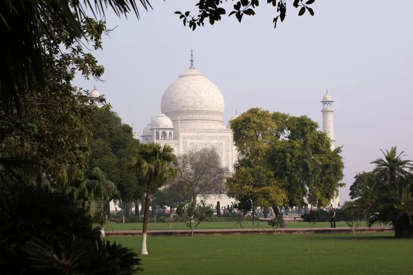 Słynne Mauzoleum Tadź Mahal Agra Indie — Zdjęcie stockowe