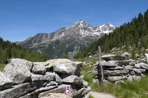 Vista Tirol Sul Alto Adige Uma Província Nordeste Itália — Fotografia de Stock