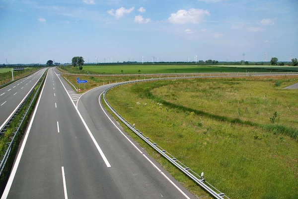 Aussichtsreicher Blick Auf Die Verkehrsinfrastruktur — Stockfoto