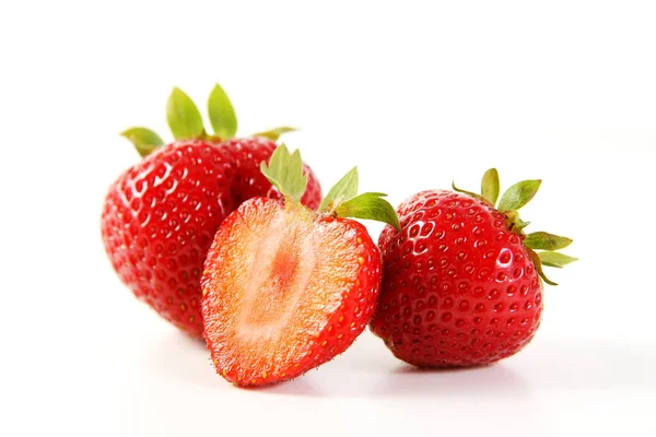 Aardbeienliefde Geïsoleerde Aardbeien — Stockfoto