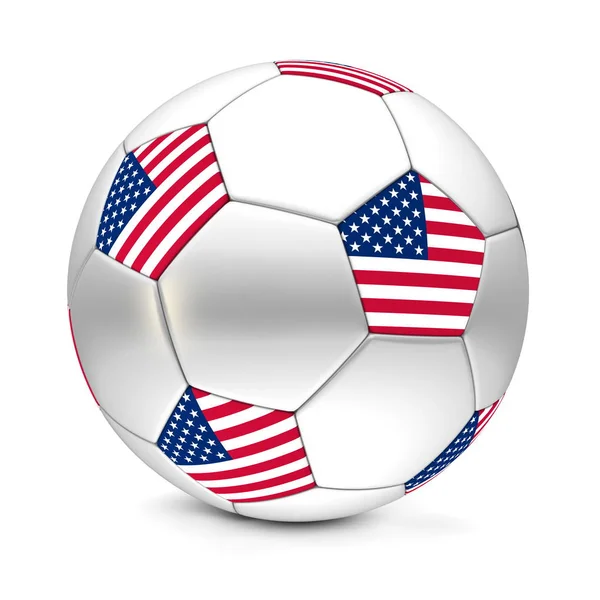 Ποδόσφαιρο Μπάλα Ποδόσφαιρο Ηνωμένες Πολιτείες — Φωτογραφία Αρχείου