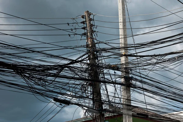 Elektrické Vedení Thajsku — Stock fotografie