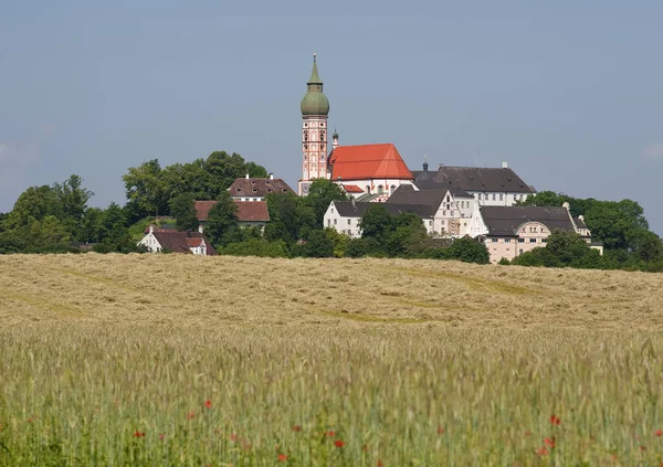 Kloster Andechs Felső Bajorországban — Stock Fotó