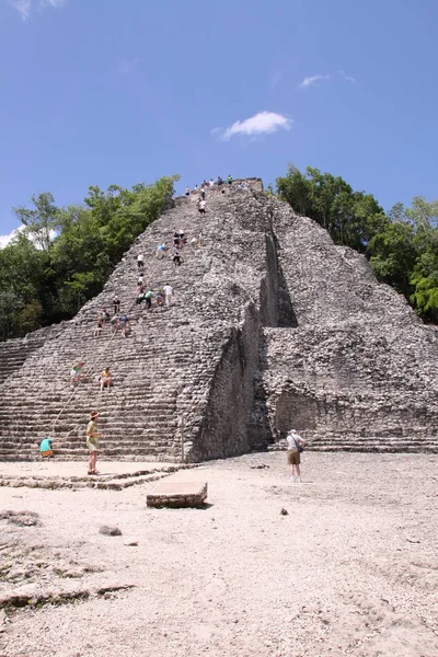 Malerischer Blick Auf Alte Ruinen Der Coba Maya — Stockfoto