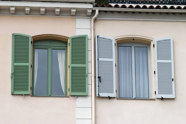 Windows Shutters Cannes France — Stock Photo, Image