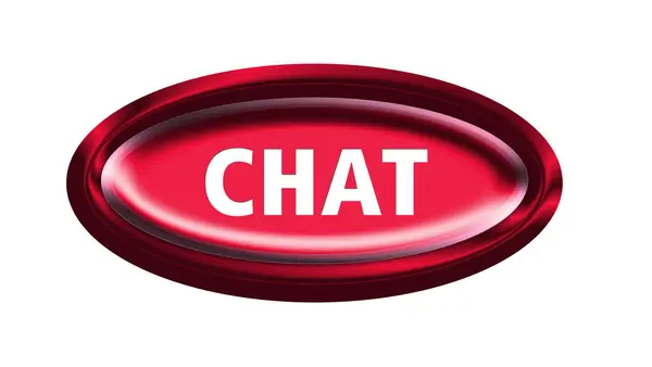 Internet Chat Botón Ilustración — Foto de Stock