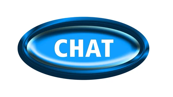 Internet Chat Pulsante Illustrazione — Foto Stock