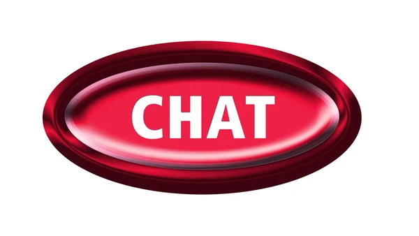 Internet Chat Botão Ilustração — Fotografia de Stock