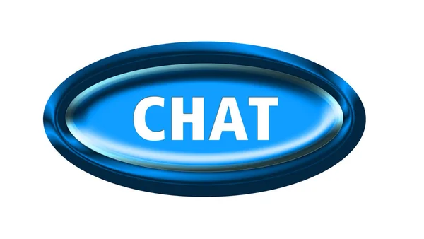 Internet Chat Pulsante Illustrazione — Foto Stock