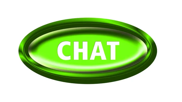 Internet Chat Button Illustration — стоковое фото
