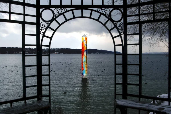 Sztuka Jeziorze Starnberg — Zdjęcie stockowe