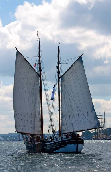 Kiel Hamnstad Vid Tyska Östersjökusten — Stockfoto