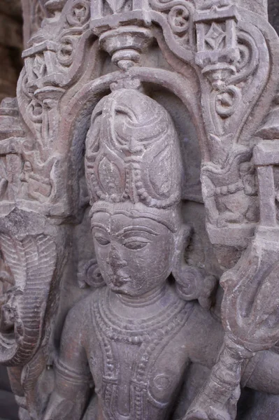 Shiva Reliëf Oude Hindoe Tempel Rajasthan — Stockfoto