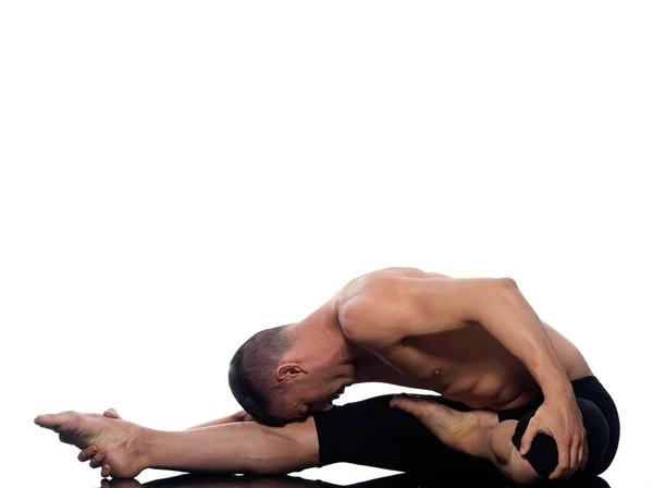 Muž Gymnastický Strečink Držení Těla — Stock fotografie