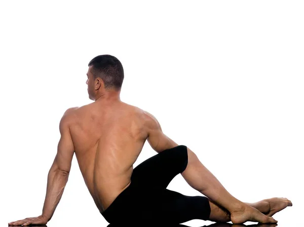 Homme Gymnastique Posture Étirement — Photo