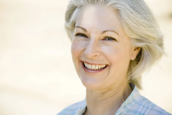 stock image portrait of smiling woman