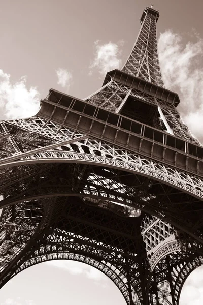 Torre Eiffel Paris Sépia — Fotografia de Stock