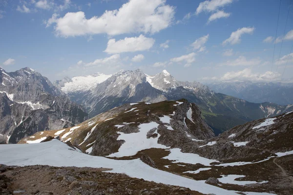 Vista Panorâmica Paisagem Majestosa Dos Alpes — Fotografia de Stock