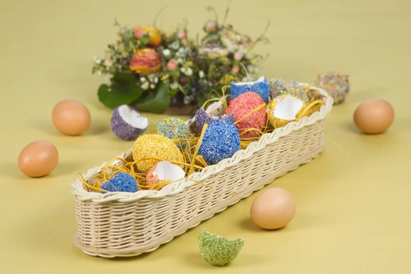 Pisanki Kolorowe Jajka — Zdjęcie stockowe