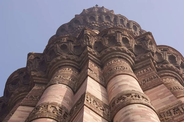 Qutub Minar Siegesturm Arenisca Roja Delhi India — Foto de Stock