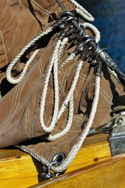 Szenische Ansicht Von Segelboot Details — Stockfoto