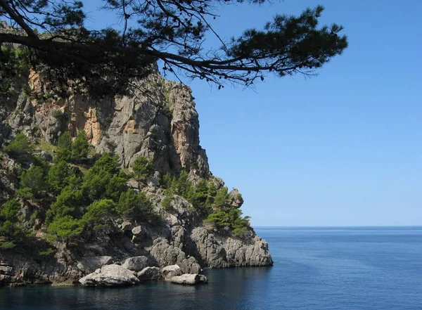 Vista Una Bellissima Costa Del Mare — Foto Stock