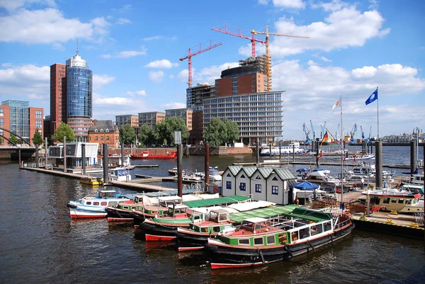 Havenstad Hamburg Duitsland — Stockfoto