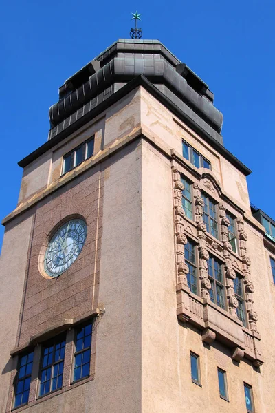 Velha Torre Relógio Cidade — Fotografia de Stock