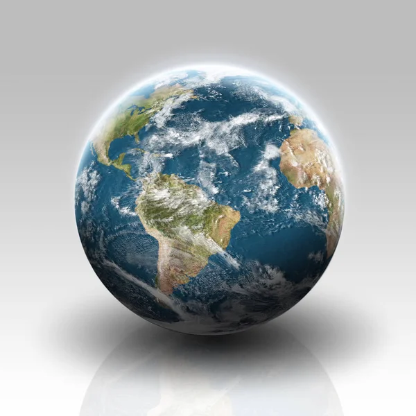 Planet Erde Ansicht Illustration — Stockfoto