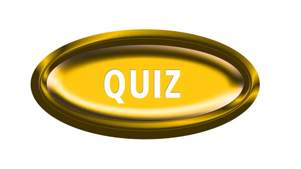 Quiz Pulsante Illustrazione Grafica — Foto Stock