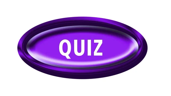 Quiz Button Graphic Illustration — Stock Photo, Image