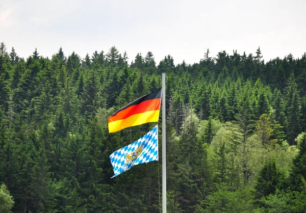Bandera Bawarska Niemiecka — Zdjęcie stockowe