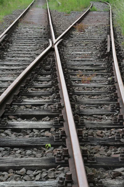 Railway Tracks Rails — Stock Photo, Image