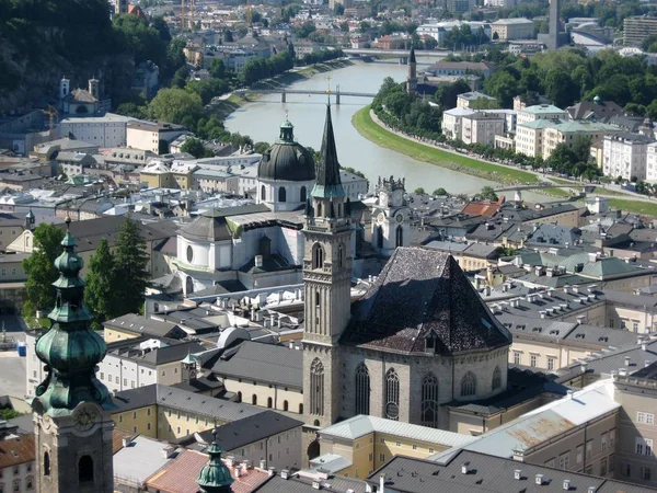 Vue Panoramique Vieille Église — Photo