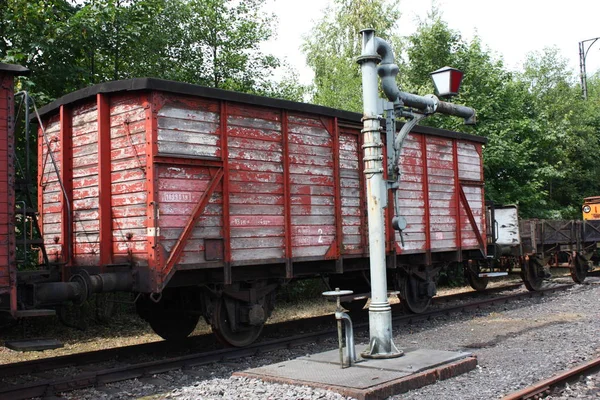 Oude Trein Het Park — Stockfoto