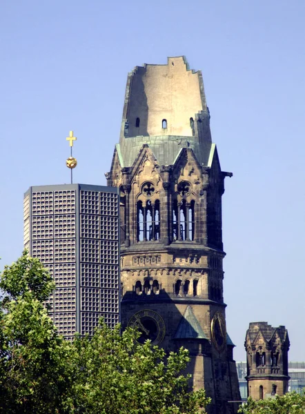 Εκκλησία Μνήμης Γερμανία Βερολίνο — Φωτογραφία Αρχείου