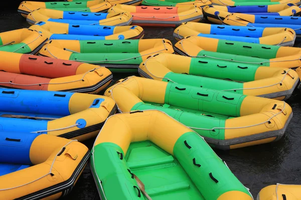 Kayaks Coloridos Playa —  Fotos de Stock