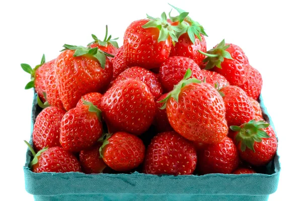 Frische Isolierte Erdbeeren Nahaufnahme — Stockfoto