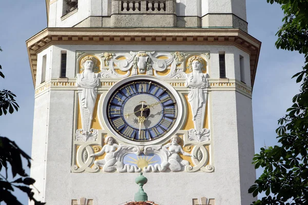 Torre Dell Orologio Città — Foto Stock