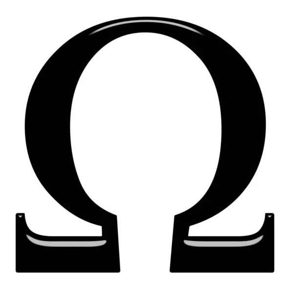 Greek Letter Omega — стокове фото