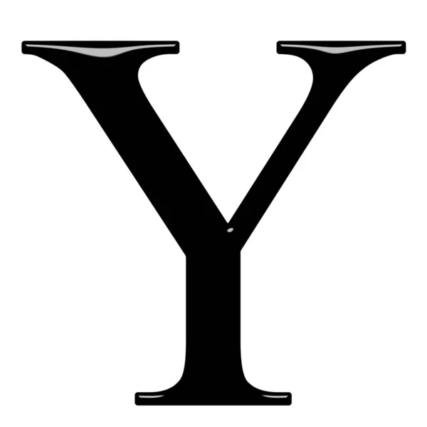 3Dギリシャ文字 Ypsilon — ストック写真
