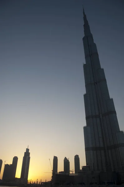 Dubaj Skyline Oblasti Burj Dubaj — Stock fotografie