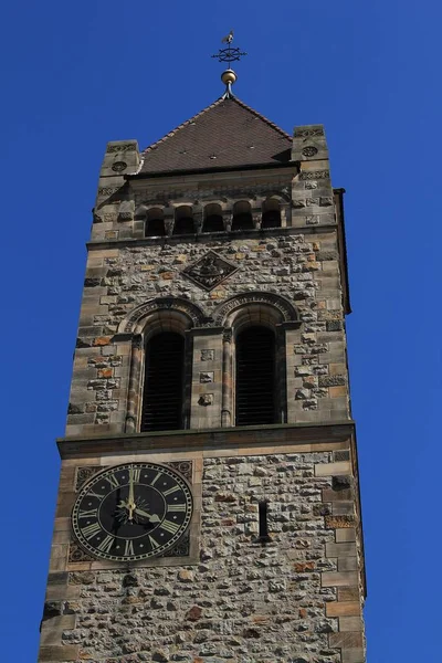 Peterskirche Weinheim Két Kastély Város — Stock Fotó