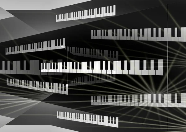 Instrumento Musical Música Piano — Foto de Stock
