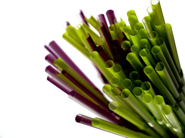 Plastic Cocktail Straws — Stock Photo, Image