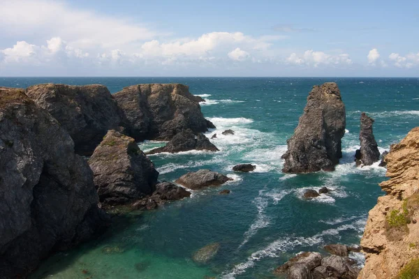 Blick Auf Die Felsige Küste Des Atlantiks — Stockfoto