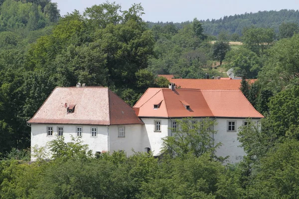 Malerischer Blick Auf Die Majestätische Mittelalterliche Burgarchitektur — Stockfoto