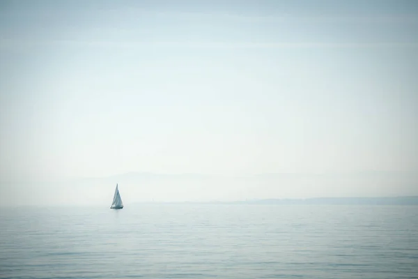 Barco Vela Luz Mañana — Foto de Stock