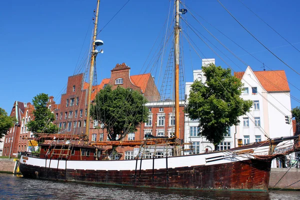 Scenic Uitzicht Zeilboot Details — Stockfoto